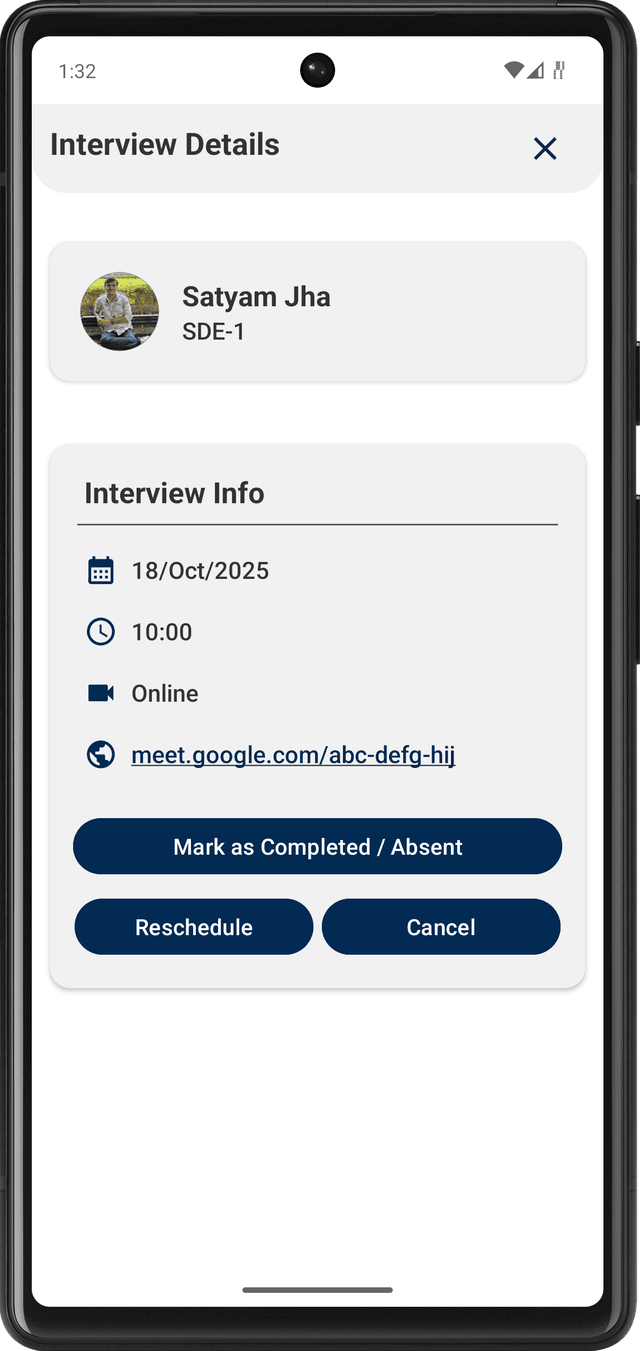 Interview Management
