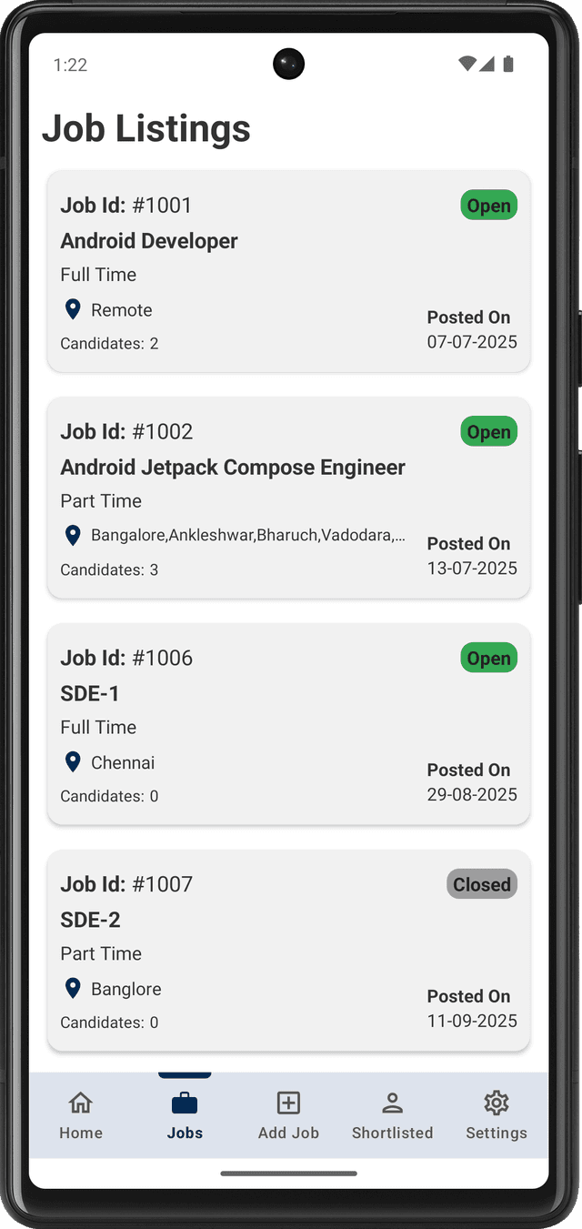 Manage Job Listings